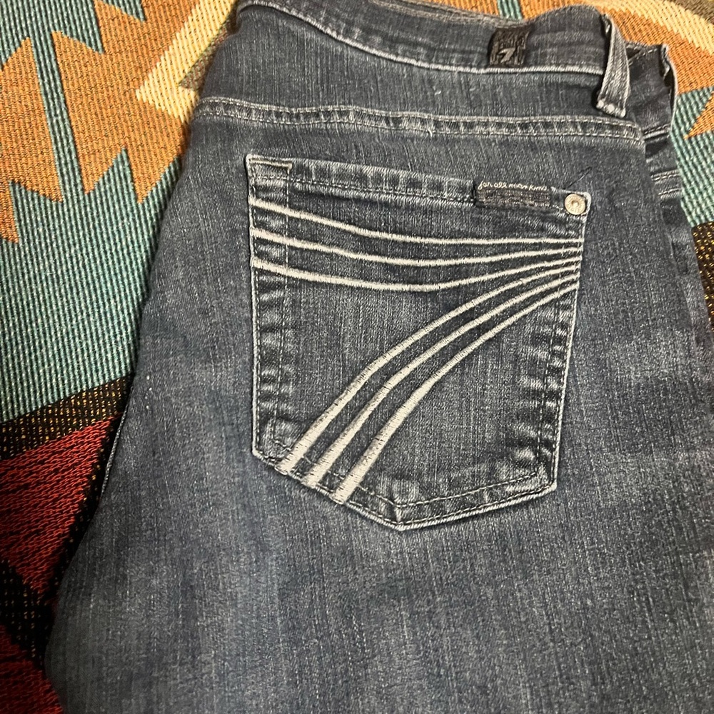 7 For All Mankind Women's Dojo Blue Jeans sz 28/34